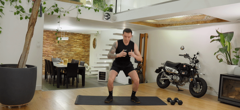 Aperçu animé du cours HIIT, Renfo & Boxe avec Johan